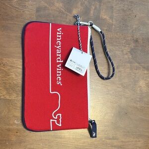 Vineyard Vines Red and Navy Wristlet